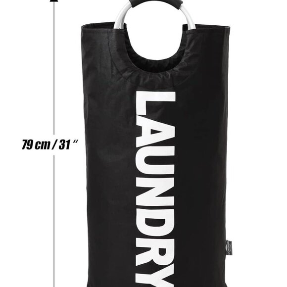 90L Large Laundry Basket, Collapsible Laundry Bag, Freestanding Tall Clothes Ham - Picture 2 of 6